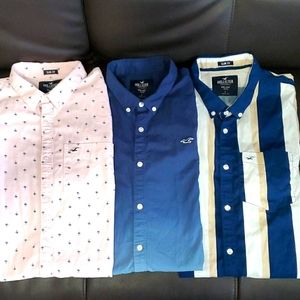3-Pack Men's Hollister Short Sleeve Button Up